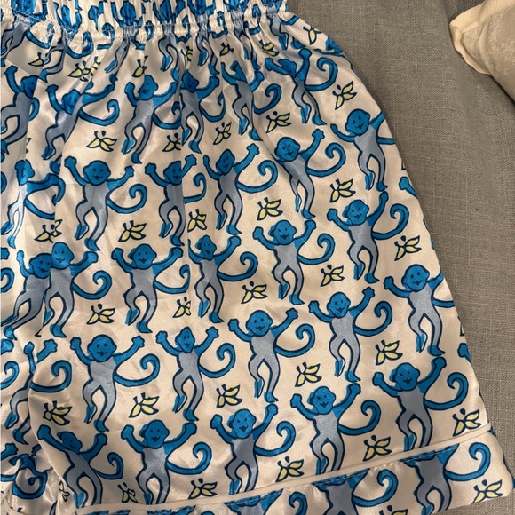 Blue Monkey Print Pajama Set - Picture 6 of 7